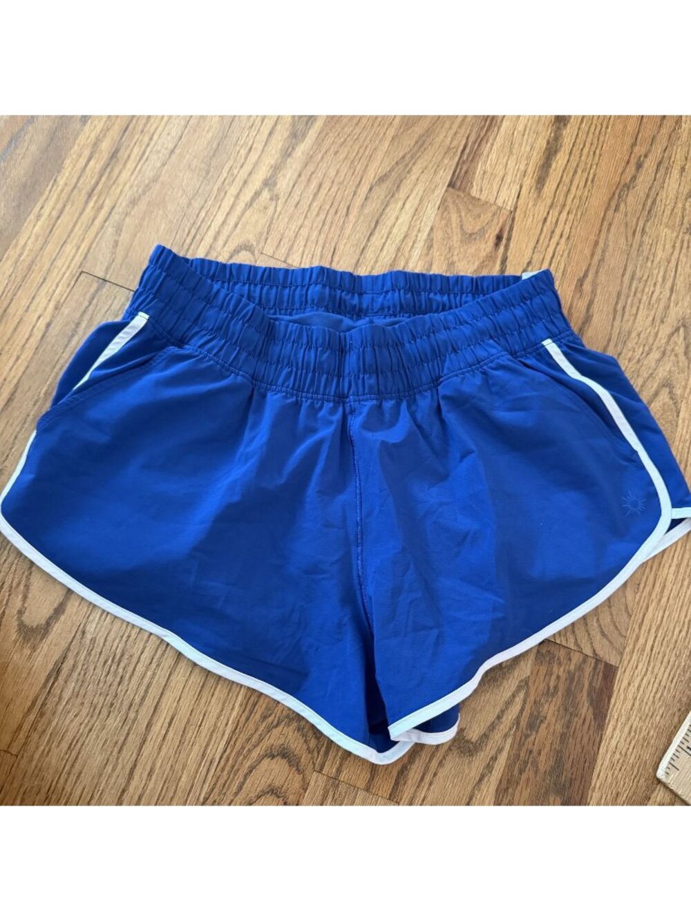 Offline by Aerie Womens Blue Low Rise Running Shorts Small